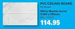 Cashbuild Pvc ceiling board offer