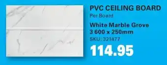 Cashbuild Pvc ceiling board offer