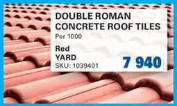 Cashbuild Double roman concrete roof tiles offer