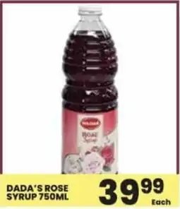 Super Save Dada's rose syrup offer