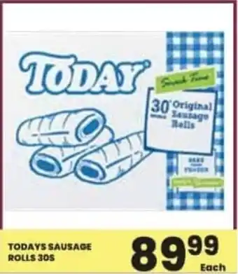 Super Save Todays sausage rolls offer