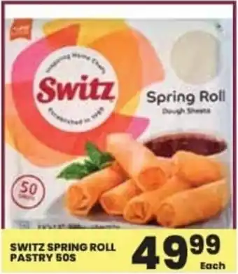 Super Save Switz spring roll pastry offer