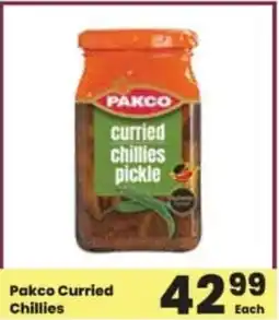 Super Save Pakco curried chillies offer