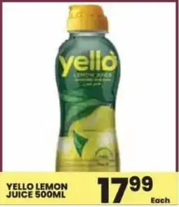 Super Save Yello lemon juice offer