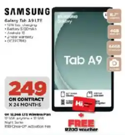 HiFi Corp SAMSUNG Galaxy Tab A9 LTE offer