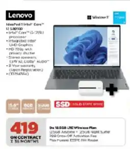 HiFi Corp Lenovo Ideapad 1 Intel Core i3 Laptop offer