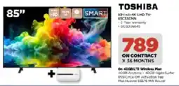 HiFi Corp TOSHIBA 85-inch 4K UHD TV offer