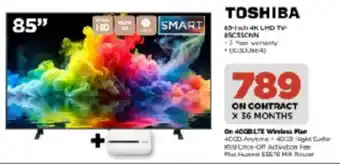 HiFi Corp TOSHIBA 85-inch 4K UHD TV offer