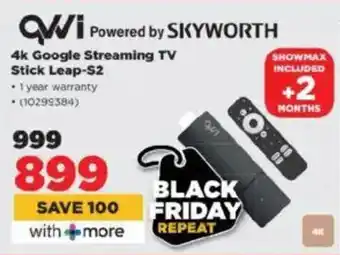 HiFi Corp QWVI 4k Google Streaming TV Stick Leap-S2 offer