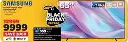 HiFi Corp SAMSUNG 65-inch Crystal UHD 4K-65DU7000 offer