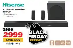 HiFi Corp Hisense 5.1 Channel Soundbar HS5100 offer