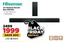 HiFi Corp Hisense 2.1 Channel Sound Bar HS2100 offer