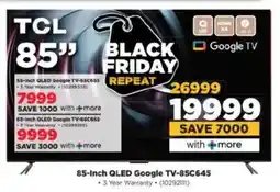 HiFi Corp TCL 85-Inch QLED Google TV-85C645 offer