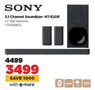 HiFi Corp SONY 5.1 Channel Soundbar- HT-S2OR offer