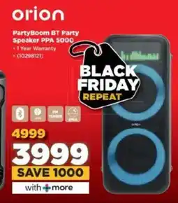 HiFi Corp Orion PartyBoom BT Party Speaker PPA 5000 offer