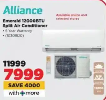 HiFi Corp Alliance Emerald 12000BTU Split Air Conditioner offer