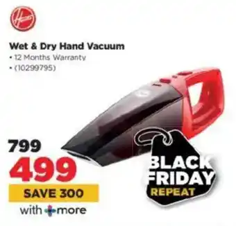 HiFi Corp Hoover Wet & Dry Hand Vacuum offer