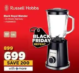 HiFi Corp Russell Hobbs Black Royal Blender offer