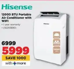 HiFi Corp Hisense 12000 BTU Portable Air Conditioner with WIFI offer