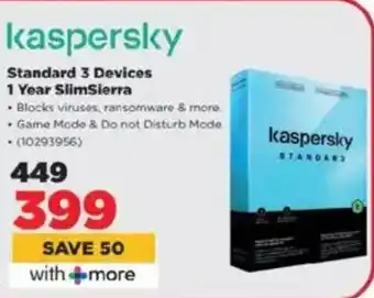 HiFi Corp Kaspersky Standard 3 Devices 1 Year SlimSierra offer