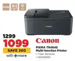 HiFi Corp Canon PIXMA TR4645 Multi-function Printer offer