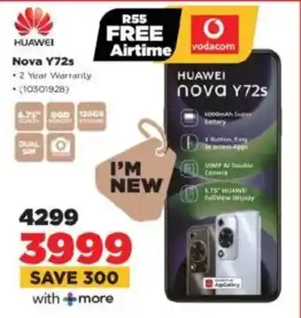 HiFi Corp HUAWEI Nova Y72s offer