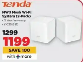 HiFi Corp Tenda MW3 Mesh Wi-Fi System offer