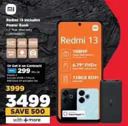 HiFi Corp Redmi 13 includes Power Bank offer