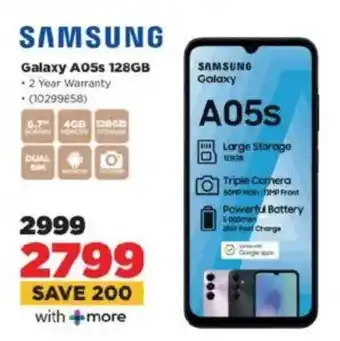 HiFi Corp SAMSUNG Galaxy A05s 128GB offer