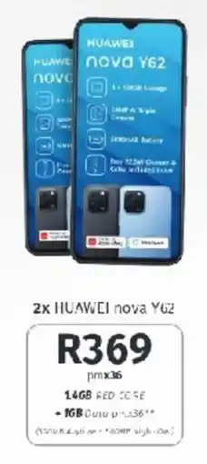 Vodacom HUAWEI nova Y62 offer