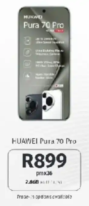 Vodacom HUAWEI Pura 70 Pro offer