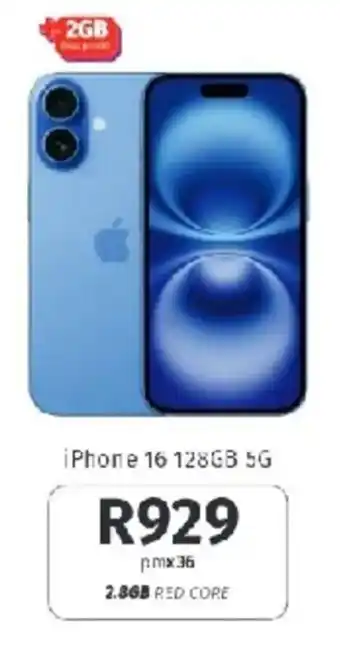 Vodacom iPhone 16 128GB 5G offer