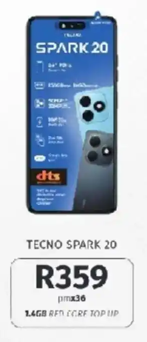 Vodacom TECNO SPARK 20 offer