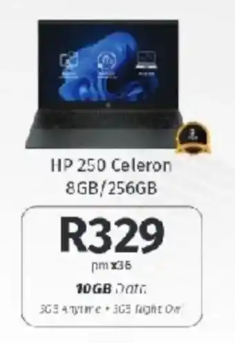 Vodacom HP 250 Celeron 8GB/256GB offer