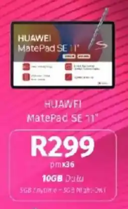 Vodacom HUAWEI MatePad SE 11" offer