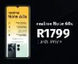 Vodacom Realme Note 60x offer