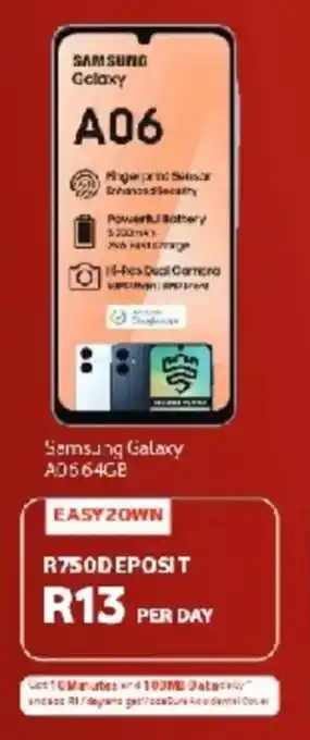 Vodacom Samsung Galaxy A06 64GB offer