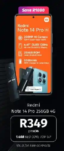 Vodacom Redmi Note 14 Pro 256GB 4G offer