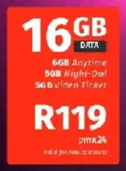 Vodacom 16GB DATA offer