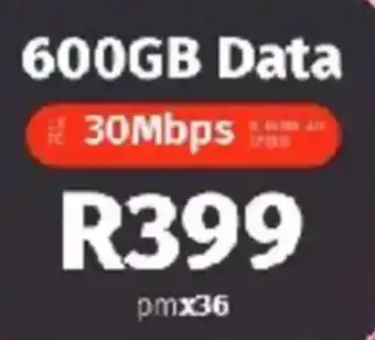 Vodacom 600GB Data offer