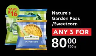 Oxford Freshmarket Nature's Garden Peas/ Sweetcorn offer