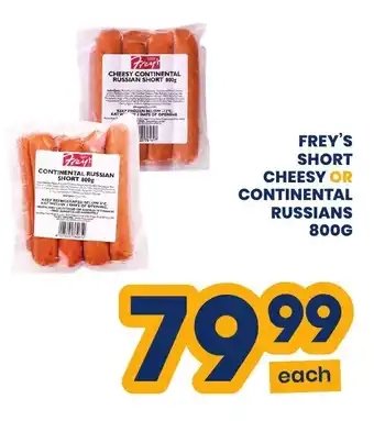 Econo Foods Frey's short cheesy or continental russians offer