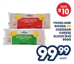 Econo Foods Foodland gouda or cheddar cheese slices offer