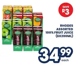 Econo Foods Rhodes assorted 100% fruit juice offer