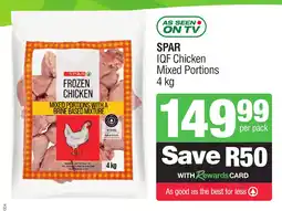 Spar Savemor SPAR IQF Chicken Mixed Portions offer