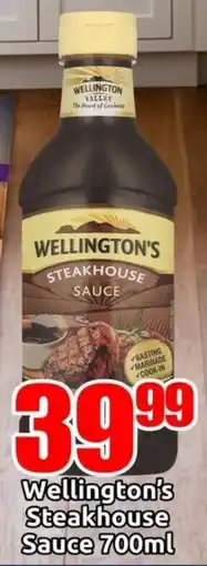 Three Star Cash and Carry Wellington's Steakhouse Sauce offer