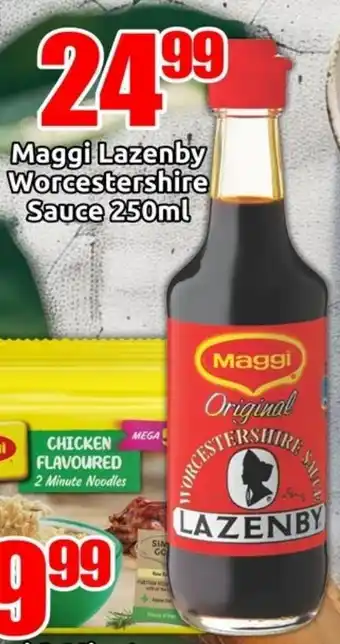 Three Star Cash and Carry Maggi Lazenby Worcestershire Sauce offer