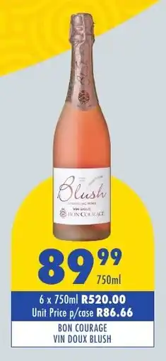 Tabooz Bon courage vin doux blush offer