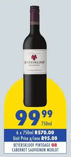 Tabooz Beyerskloof pintoage or cabernet sauvignon merlot offer