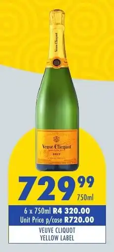 Tabooz Veuve cliquot yellow label offer